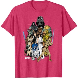 image:imageStar Wars  Character Collage TShirtRed Heather