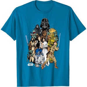 image:imageStar Wars  Character Collage TShirtSapphire Blue