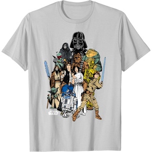 image:imageStar Wars  Character Collage TShirtSilver Grey
