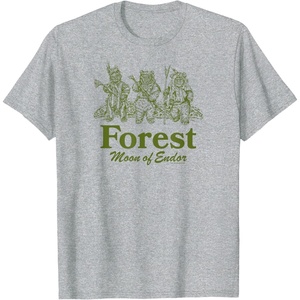 image:imageStar Wars  Forest Moon Of Endor TShirtHeather Grey