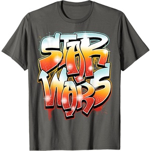 image:imageStar Wars  Graffiti TShirtAsphalt Grey