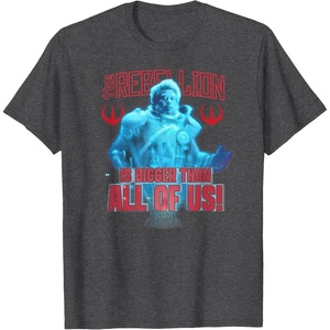 image:imageStar Wars Andor The Rebelion Is Bigger Than All Of Us TShirtDark Heather Grey