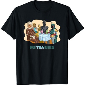 image:imageStar Wars BounTea Hunters Drinking Boba Tea With Boba Fett TShirtBlack