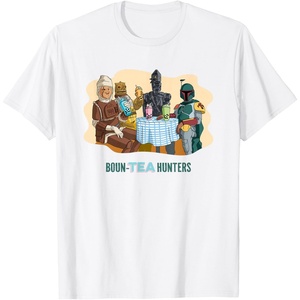 image:imageStar Wars BounTea Hunters Drinking Boba Tea With Boba Fett TShirtWhite