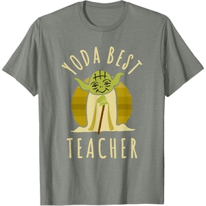 image:imageStar Wars Classic Yoda Best Teacher Jedi Vintage Chibi Yoda TShirtOlive Heather