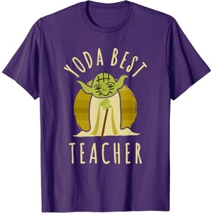 image:imageStar Wars Classic Yoda Best Teacher Jedi Vintage Chibi Yoda TShirtPurple