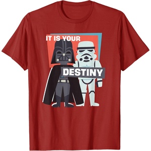 image:imageStar Wars Darth Vader and Stormtrooper It is Your Destiny TShirtCranberry Red