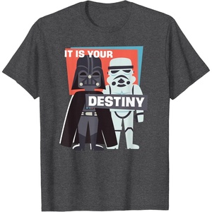 image:imageStar Wars Darth Vader and Stormtrooper It is Your Destiny TShirtDark Heather Grey