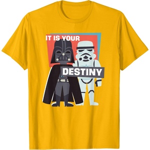 image:imageStar Wars Darth Vader and Stormtrooper It is Your Destiny TShirtGolden Yellow
