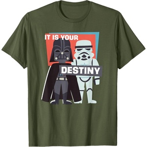 image:imageStar Wars Darth Vader and Stormtrooper It is Your Destiny TShirtOlive Green