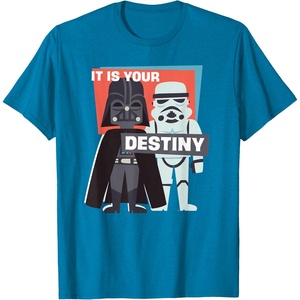 image:imageStar Wars Darth Vader and Stormtrooper It is Your Destiny TShirtSapphire Blue