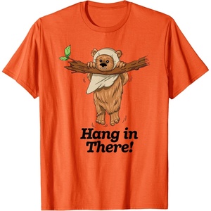 image:imageStar Wars Hang In There Ewok Hanging From Tree Branch TShirtOrange