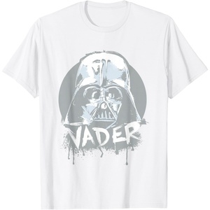 image:imageStar Wars Iconic Darth Vader Helmet Paint Big Chest Portrait TShirtWhite