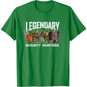 image:imageStar Wars Legendary Bounty Hunters Boba Fett IG88 Cad Bane TShirtKelly Green