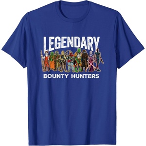 image:imageStar Wars Legendary Bounty Hunters Boba Fett IG88 Cad Bane TShirtRoyal Blue