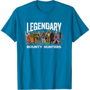 image:imageStar Wars Legendary Bounty Hunters Boba Fett IG88 Cad Bane TShirtSapphire Blue