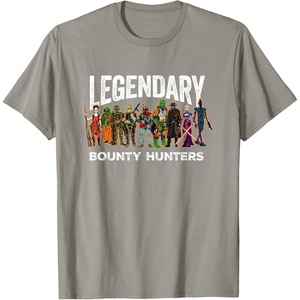 image:imageStar Wars Legendary Bounty Hunters Boba Fett IG88 Cad Bane TShirtSlate Grey