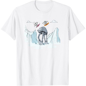 image:imageStar Wars Snowtroopers Snowboarding Over AT AT Walker TShirtWhite