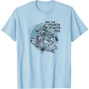 image:imageStar Wars The Mandalorian May The 4th Be With You Speeder TShirtBaby Blue