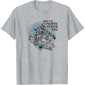 image:imageStar Wars The Mandalorian May The 4th Be With You Speeder TShirtHeather Grey
