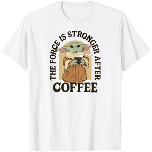 image:imageThe Mandalorian  Force is Stronger After Coffee TShirtWhite
