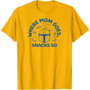 image:imageThe Mandalorian  Where Mom Goes Snacks Go TShirtGolden Yellow