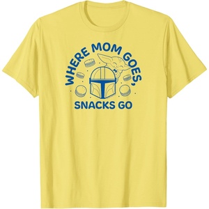 image:imageThe Mandalorian  Where Mom Goes Snacks Go TShirtLemon Yellow