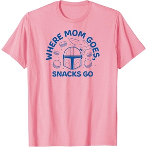 image:imageThe Mandalorian  Where Mom Goes Snacks Go TShirtPink