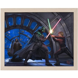 image:imageThomas Kinkade Studios Star Wars A Sons Destiny 11 x 14 Art Prints Brushed Silver FrameNatural Wood Frame