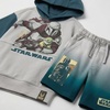 image:imageSTAR WARS Boys Star Wars the Mandalorian amp Grogu Boys Short Sleeve Hoodie Sweatshirt Kids Fleece PulloverTealdream