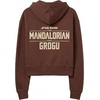 image:imageSTAR WARS Womens Star Wars the Mandalorian and Grogu Officially Licensed Juniors Zip Up Hoodie Womens Boxy Cropped Graphic Sweatshirt