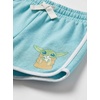 image:imageStar Wars Girls Star Wars the Mandalorian and Grogu Girls Baby Yoda Flower Graphic Pullon Shorts Big Kid Standard FitSky