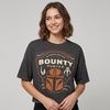 image:imageStar Wars Womens Star Wars the Mandalorian and Grogu Bounty Hunter Puff Ink Boxy Crop Graphic TShirt Juniors XsXXLCharcoal