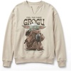 image:imageSTAR WARS Womens Star Wars the Mandalorian and Grogu Officially Licensed Feel the Force Fleece Sweatshirt Juniors Notch Neck Pullover