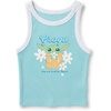 image:imageStar Wars Girls Star Wars the Mandalorian and Grogu Officially Licensed Girls Baby Yoda Smell the Flowers Soft Hand Screen Tank Top