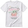 image:imageStar Wars Girls Star Wars the Mandalorian and Grogu Officially Licensed Girls Small But Mighty Grogu Puff Ink TShirtWhite