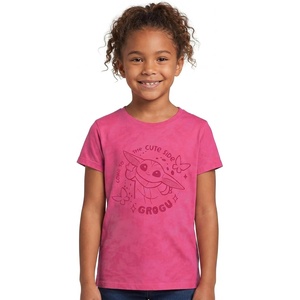image:imageStar Wars Girls Officially Licensed Star Wars the Mandalorian and Grogu Girls Come to the Cute Side Mineral Wash TShirtPink