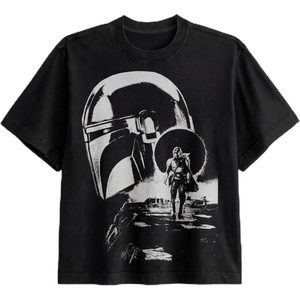 image:imageStar Wars Mens Star Wars the Mandalorian and Grogu Officially Licensed Boxy Graphic TShirt for Men Din Djarin SXXLBlack