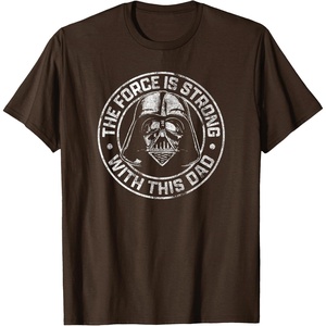 image:imageStar Wars Fathers Day Darth Vader Strong Force Dad Disney TShirtBrown