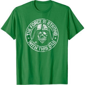 image:imageStar Wars Fathers Day Darth Vader Strong Force Dad Disney TShirtKelly Green