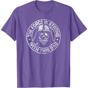 image:imageStar Wars Fathers Day Darth Vader Strong Force Dad Disney TShirtPurple Heather