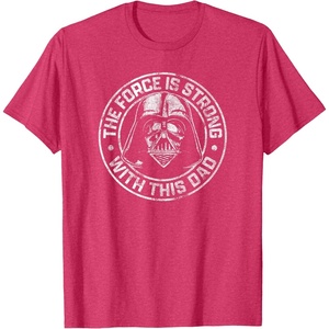 image:imageStar Wars Fathers Day Darth Vader Strong Force Dad Disney TShirtRed Heather