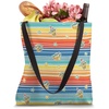 image:imageStar Wars The Mandalorian Grogu Ice Cream Retro Stripes Tote Bag