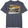 image:imageStar Wars The Mandalorian The Child Pod Screenshot Logo TShirtHeather Blue