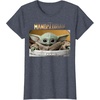 image:imageStar Wars The Mandalorian The Child Pod Screenshot Logo TShirtHeather Blue