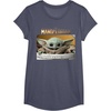 image:imageStar Wars The Mandalorian The Child Pod Screenshot Logo TShirtHeather Blue