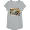 image:imageStar Wars The Mandalorian The Child Pod Screenshot Logo TShirtHeather Grey