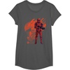 image:imageStar Wars The Rise of Skywalker Red Trooper Details TShirtAsphalt Grey