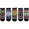image:imageSTAR WARS Sugar Skull Ornate JuniorsWomens 5 Pack Ankle Socks Size 410Multi