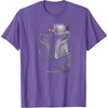 image:imageStar Wars The Mandalorian Dark Portrait TShirtPurple Heather